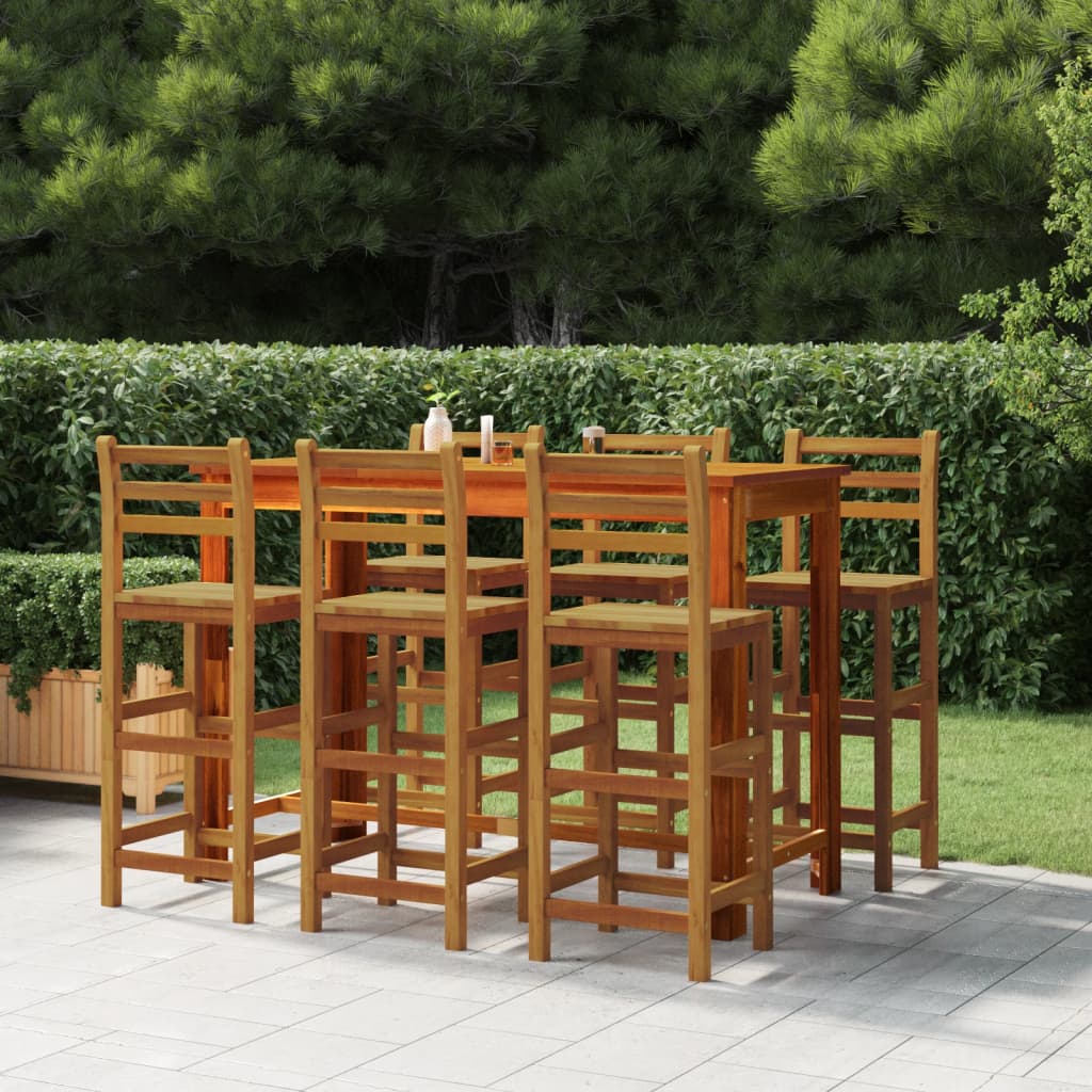 Barhocker 6 Stk. Massivholz Akazie