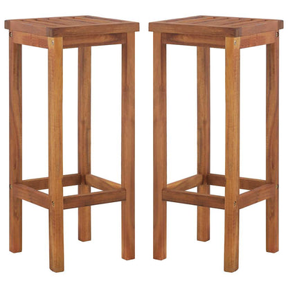 7-tlg. Gartenbar-Set Massivholz Akazie