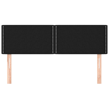 Kopfteile 2 Stk. Schwarz 72x5x78/88 cm Stoff