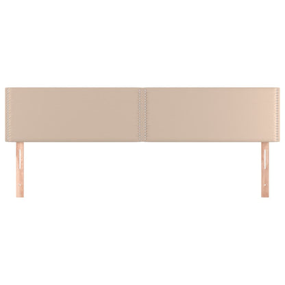 Kopfteile 2 Stk. Cappuccino-Braun 80x5x78/88 cm Kunstleder