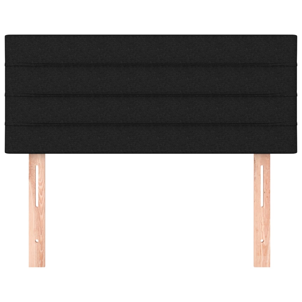 Kopfteil Schwarz 80x5x78/88 cm Stoff