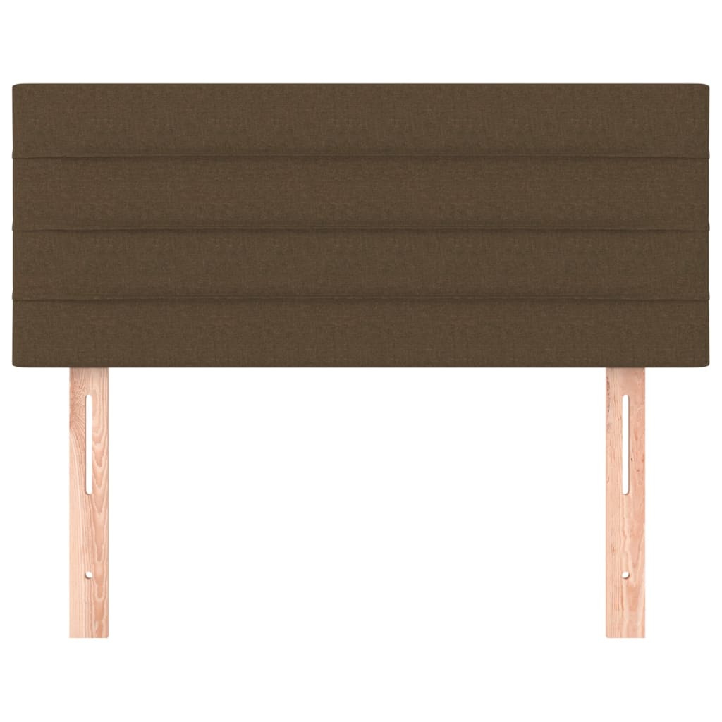 Kopfteil Dunkelbraun 90x5x78/88 cm Stoff