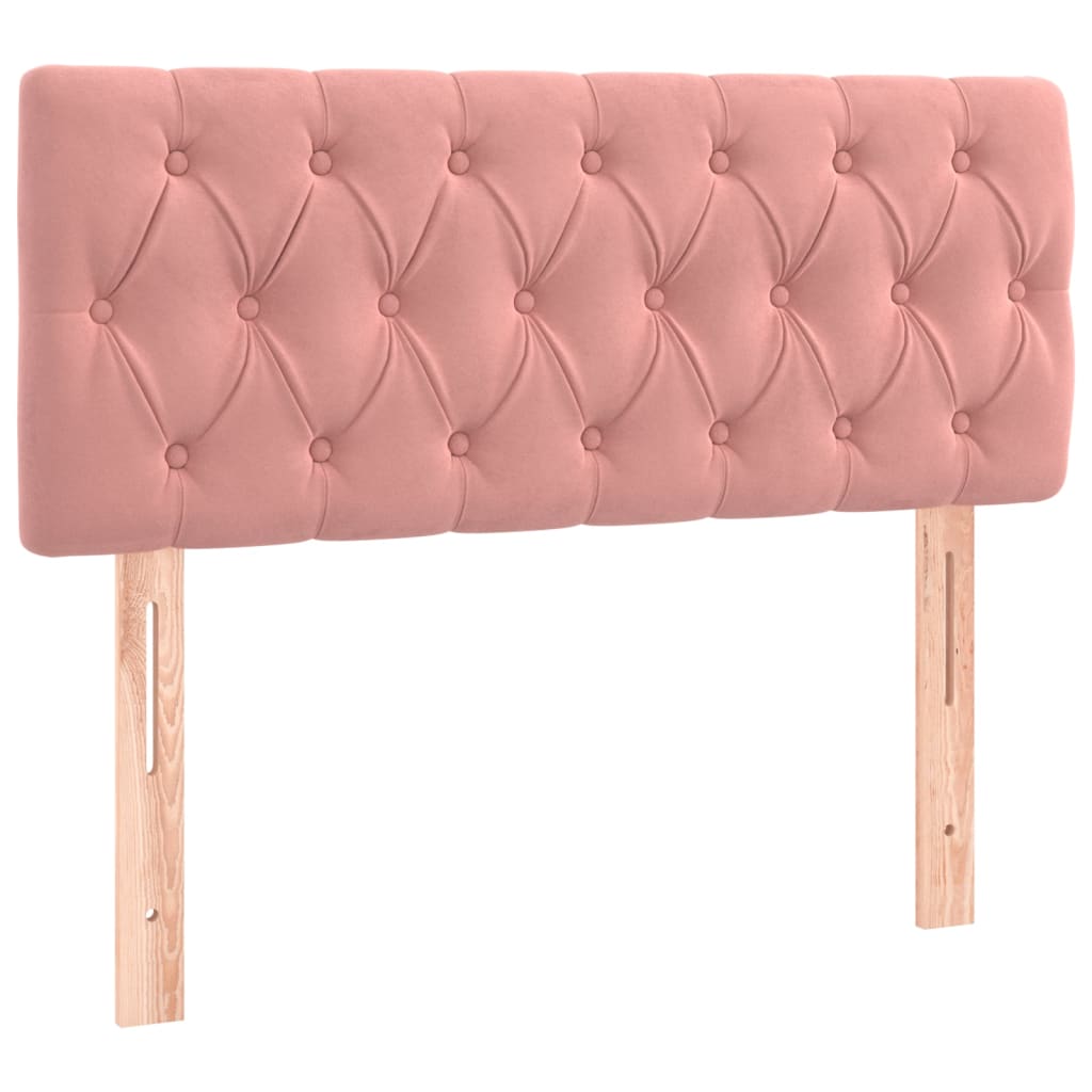 Kopfteil Rosa 100x7x78/88 cm Samt