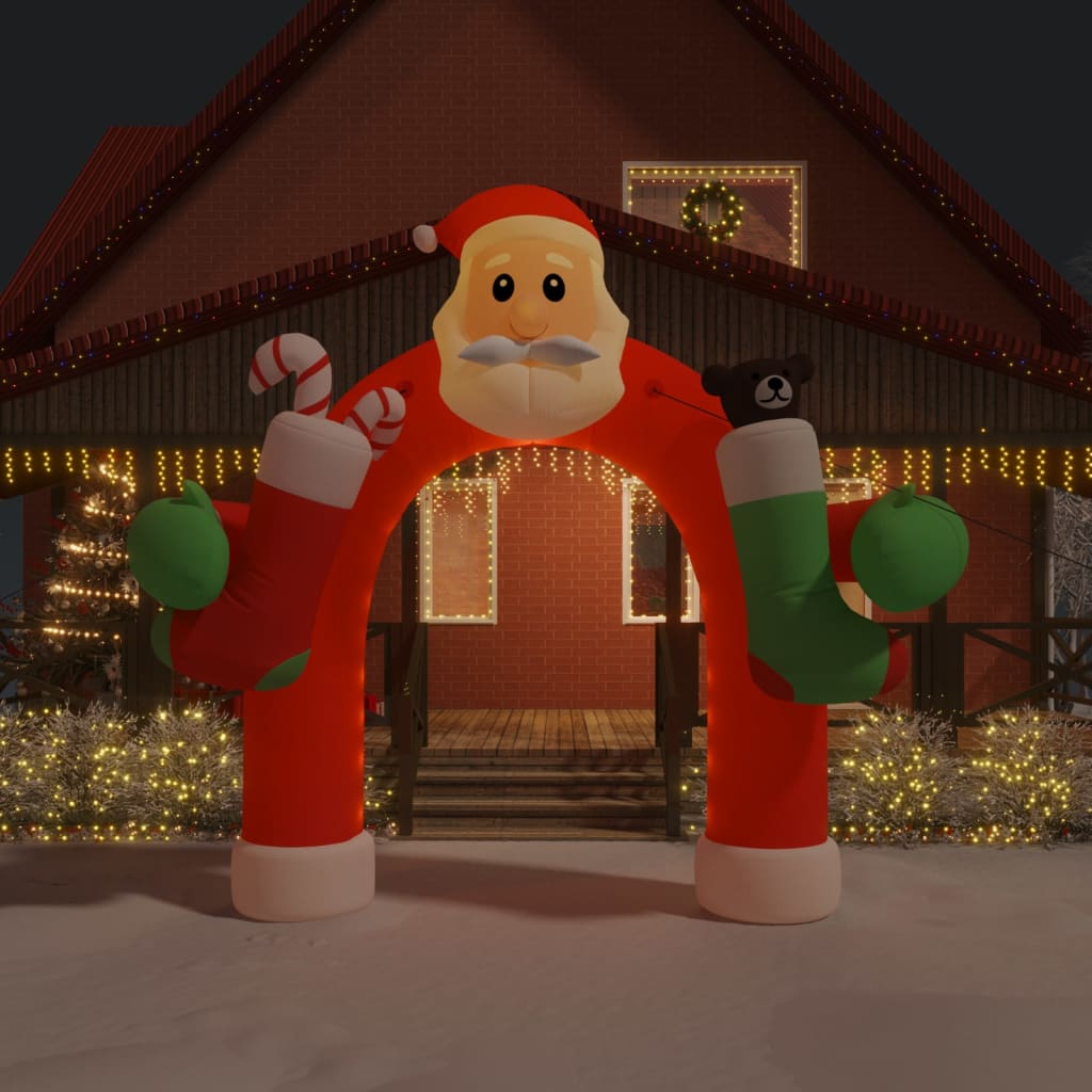 Aufblasbarer Weihnachtsbogen mit LEDs 320 cm