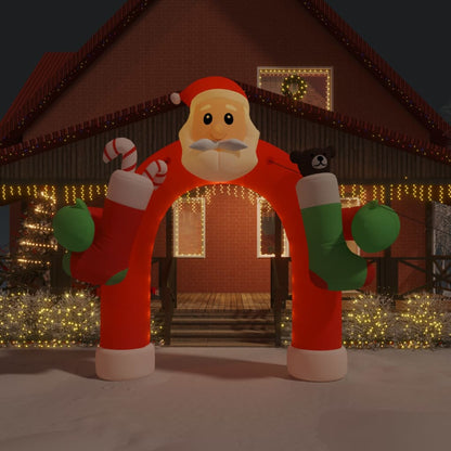 Aufblasbarer Weihnachtsbogen mit LEDs 320 cm