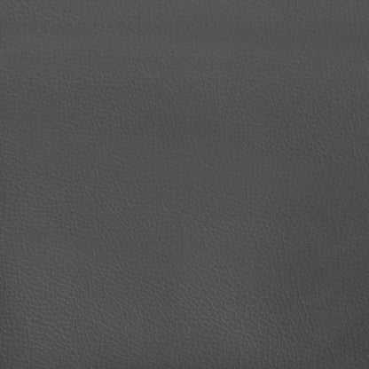 Taschenfederkernmatratze Mittel Grau 140x200x20 cm Kunstleder