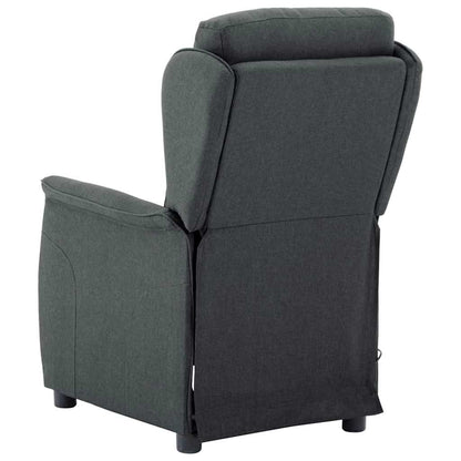 Massagesessel Dunkelgrau 93,5 x 67,5 x 101,5 cm Stoff
