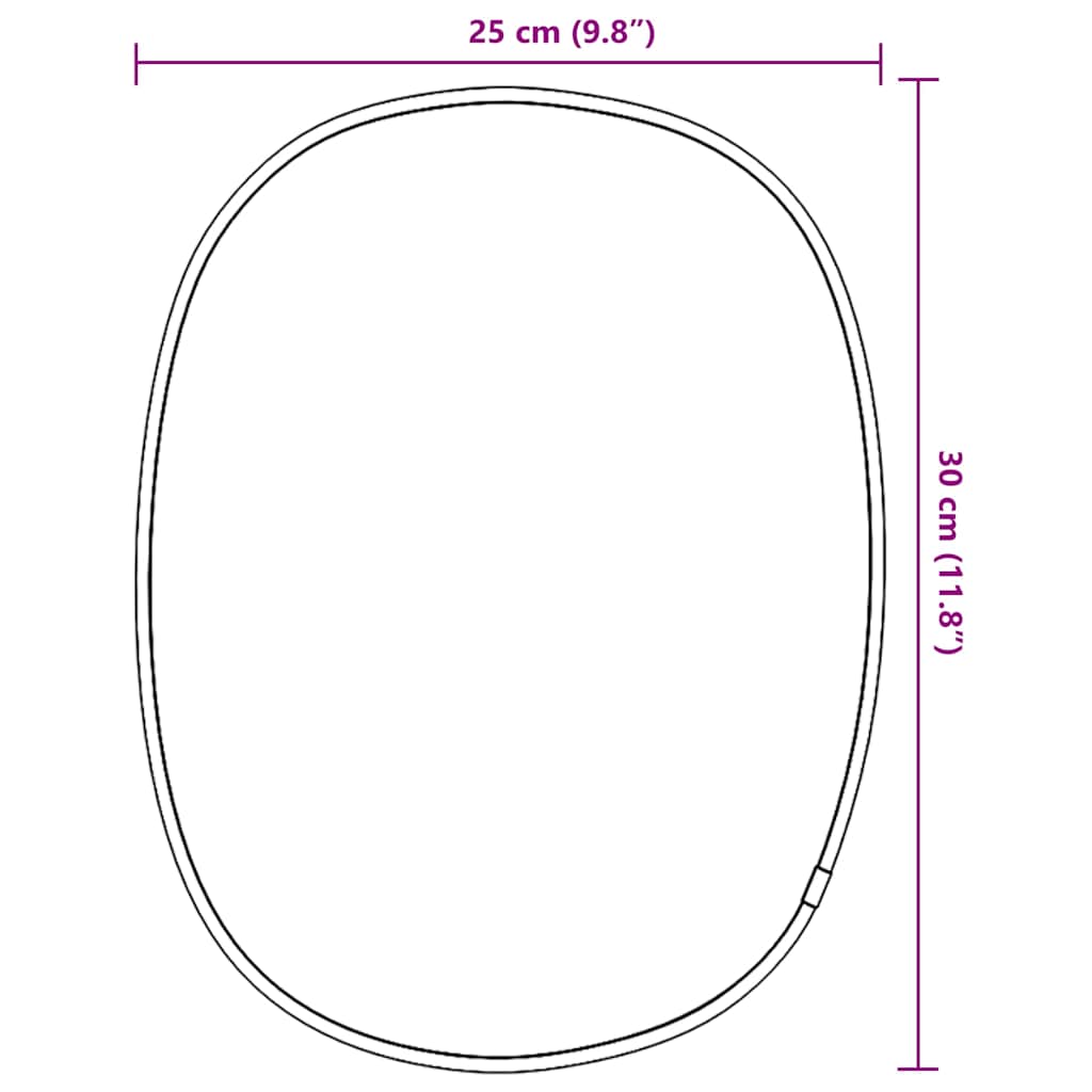 Wandspiegel Golden 30x25 cm