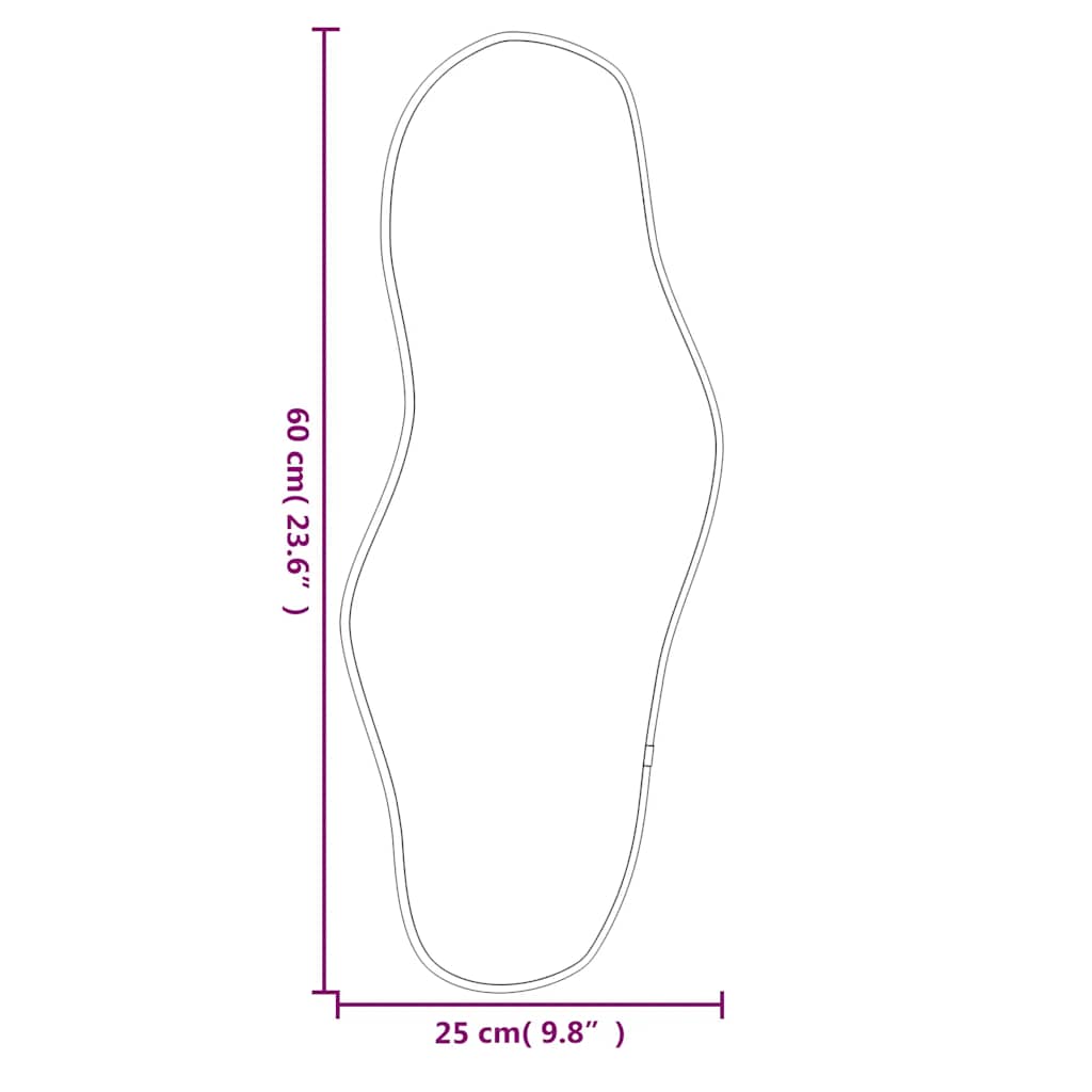 Wandspiegel Golden 60x25 cm