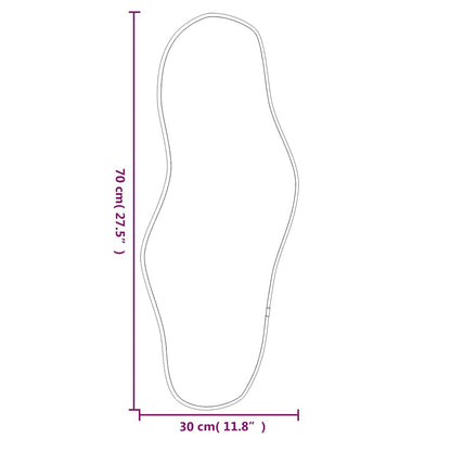 Wandspiegel Golden 70x30 cm