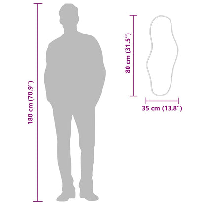 Wandspiegel Golden 80x35 cm