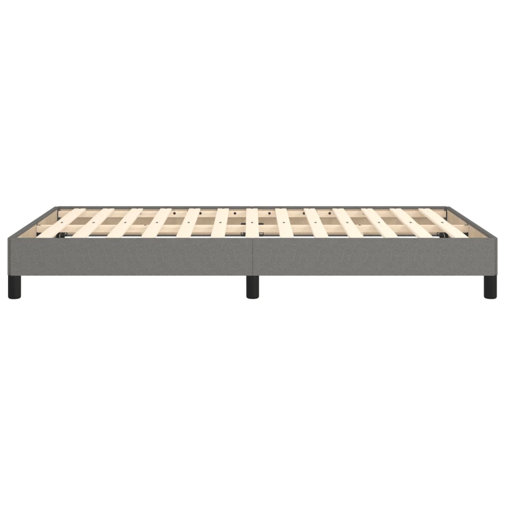 Bettgestell ohne Matratze Dunkelgrau 120x200 cm Stoff