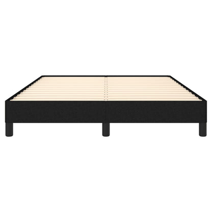 Bettgestell ohne Matratze Schwarz 140x190 cm Stoff