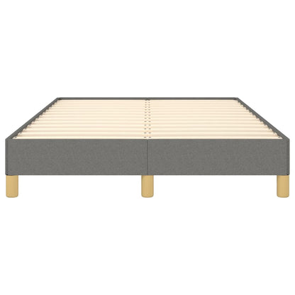 Bettgestell ohne Matratze Dunkelgrau 120x200 cm Stoff