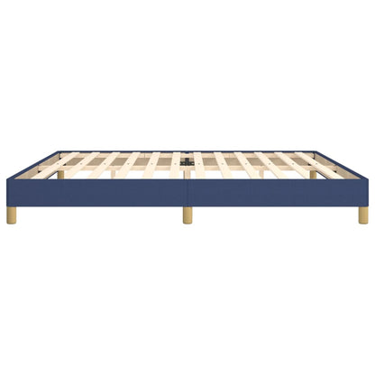 Bettgestell ohne Matratze Blau 200x200 cm Stoff