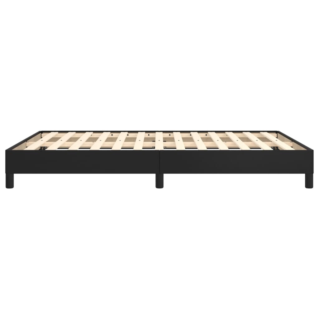 Bettgestell Schwarz 140x200 cm Kunstleder