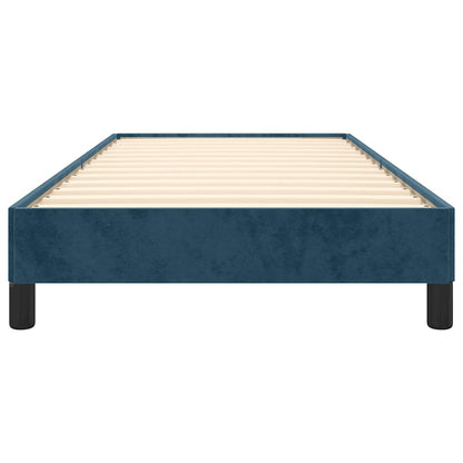 Bettgestell ohne Matratze Dunkelblau 100x200 cm Samt