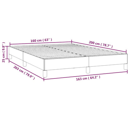 Bettgestell ohne Matratze Dunkelgrün 160x200 cm Samt