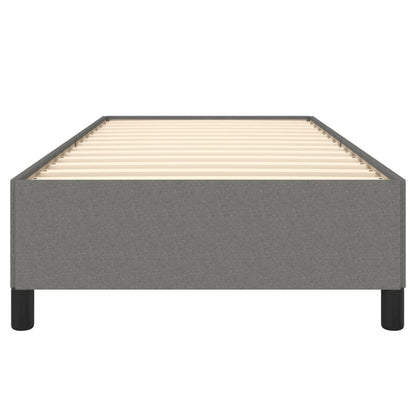 Bettgestell ohne Matratze Dunkelgrau 100x200 cm Stoff