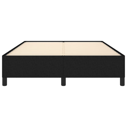 Bettgestell ohne Matratze Schwarz 140x190 cm Stoff
