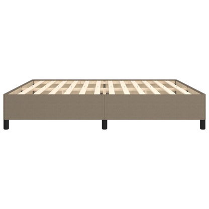 Bettgestell ohne Matratze Taupe 200x200 cm Stoff