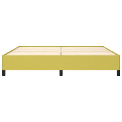 Bettgestell ohne Matratze Grün 200x200 cm Stoff