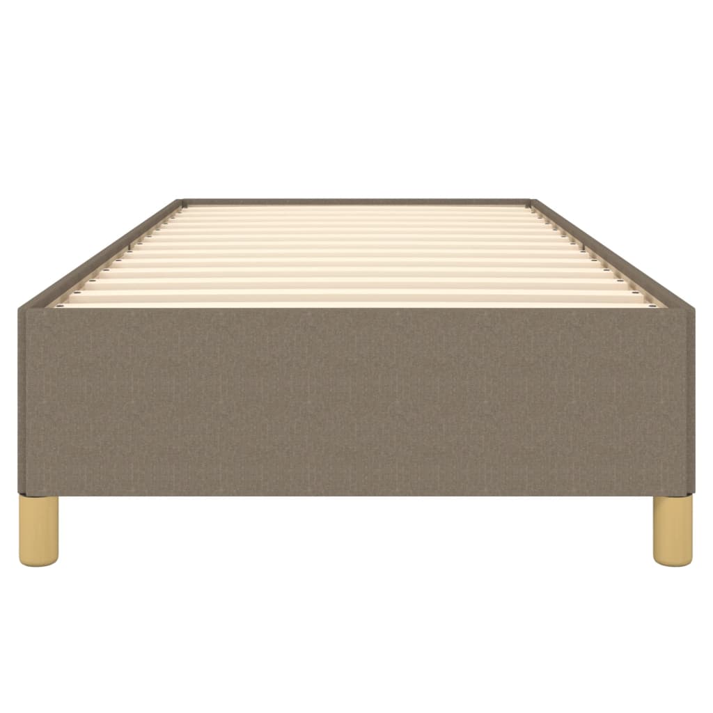 Bettgestell ohne Matratze Taupe 90x190 cm Stoff