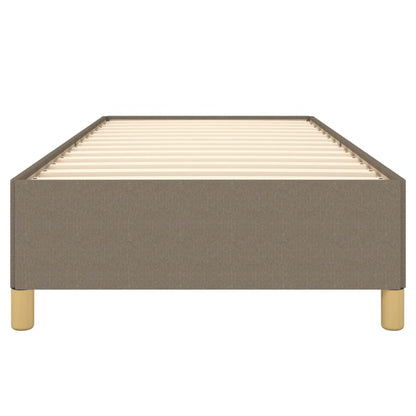 Bettgestell ohne Matratze Taupe 100x200 cm Stoff