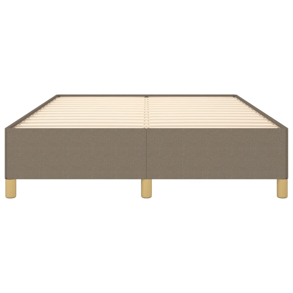 Bettgestell ohne Matratze Taupe 140x190 cm Stoff