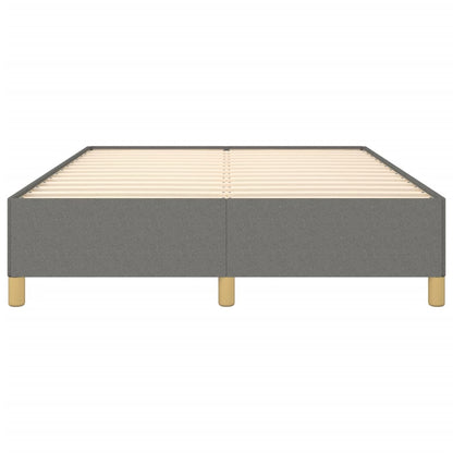 Bettgestell ohne Matratze Dunkelgrau 140x200 cm Stoff