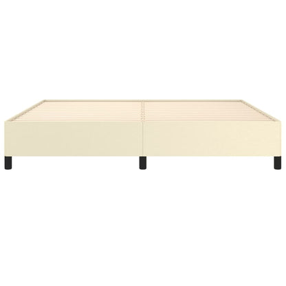 Bettgestell Creme 200x200 cm Kunstleder