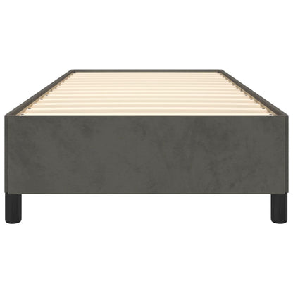 Bettgestell ohne Matratze Dunkelgrau 80x200 cm Samt