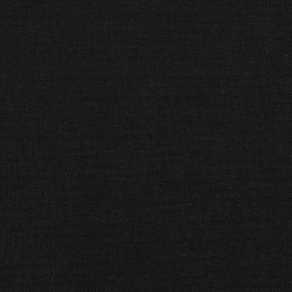 Bettgestell mit Kopfteil ohne Matratze Schwarz 90x190 cm Stoff