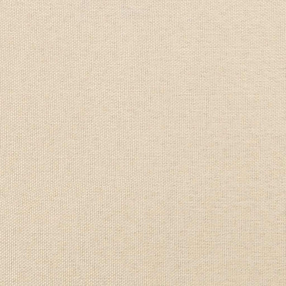 Bettgestell ohne Matratze Creme 100x200 cm Stoff