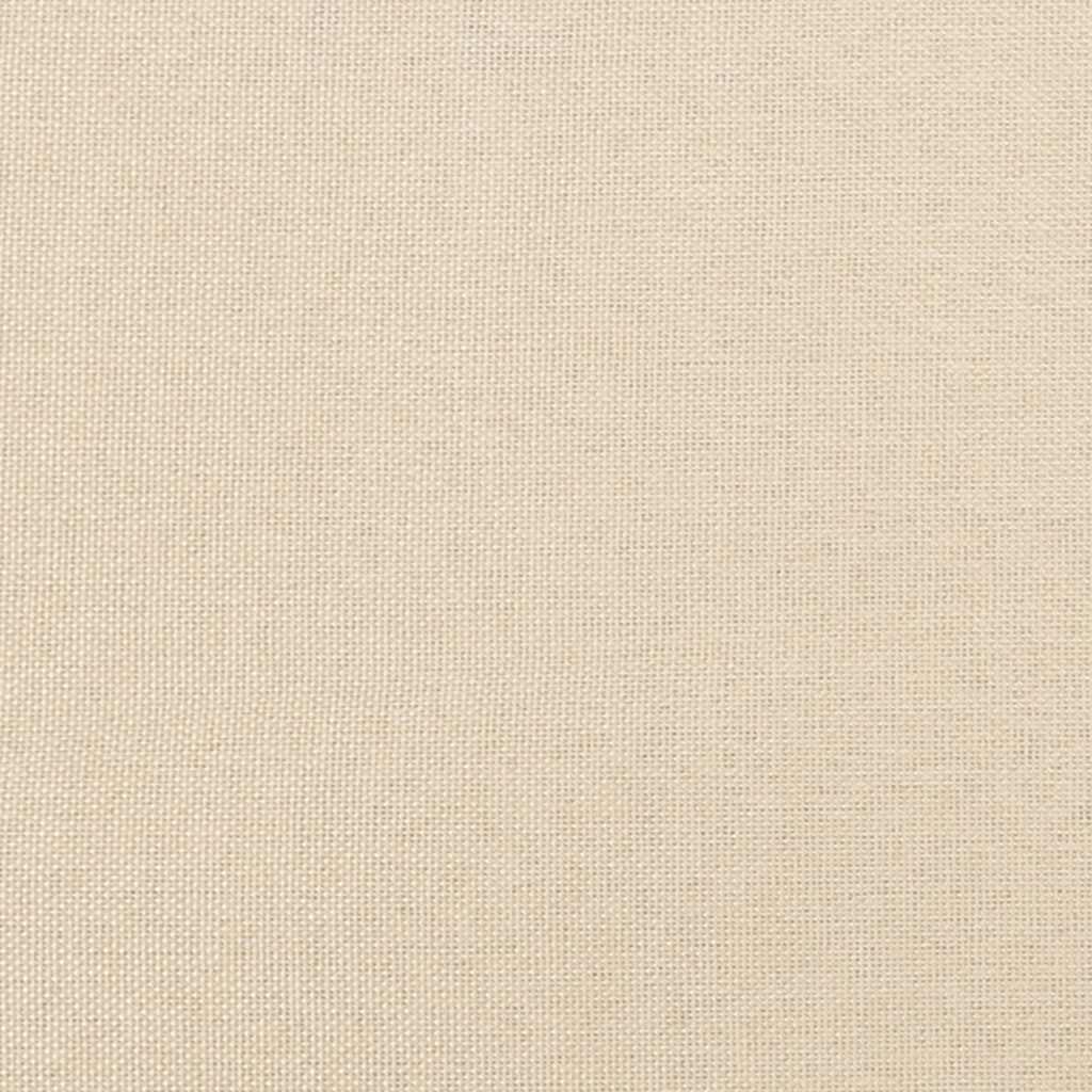 Bettgestell ohne Matratze Creme 160x200 cm Stoff