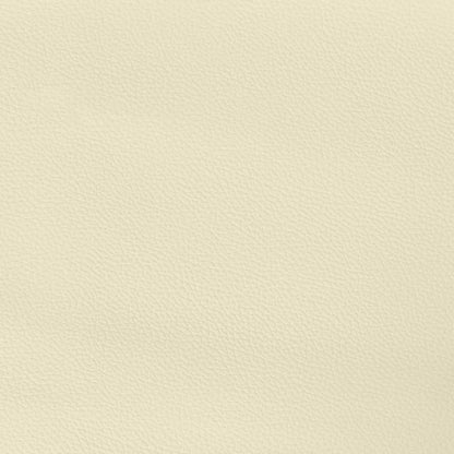 Bettgestell mit Kopfteil ohne Matratze Creme 90x200 cm