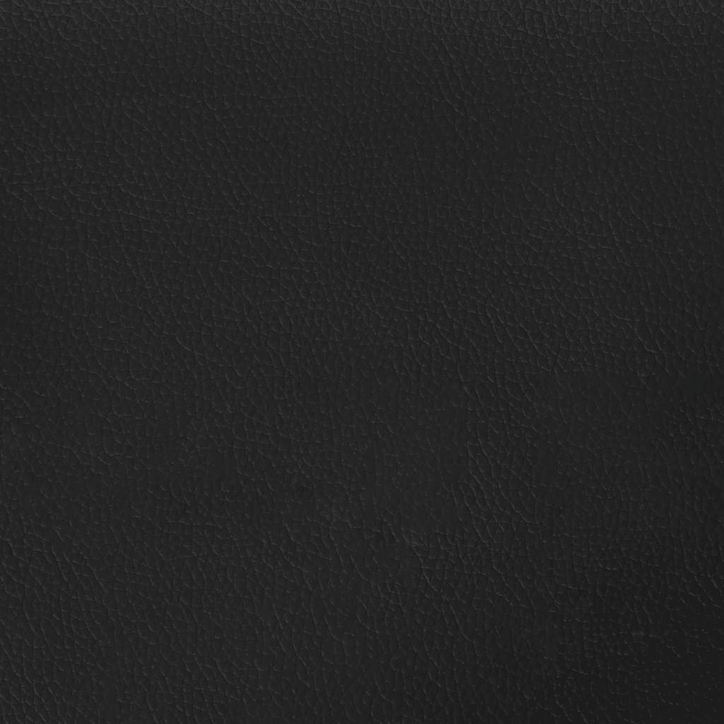 Bettgestell mit Kopfteil ohne Matratze Schwarz 120x200 cm