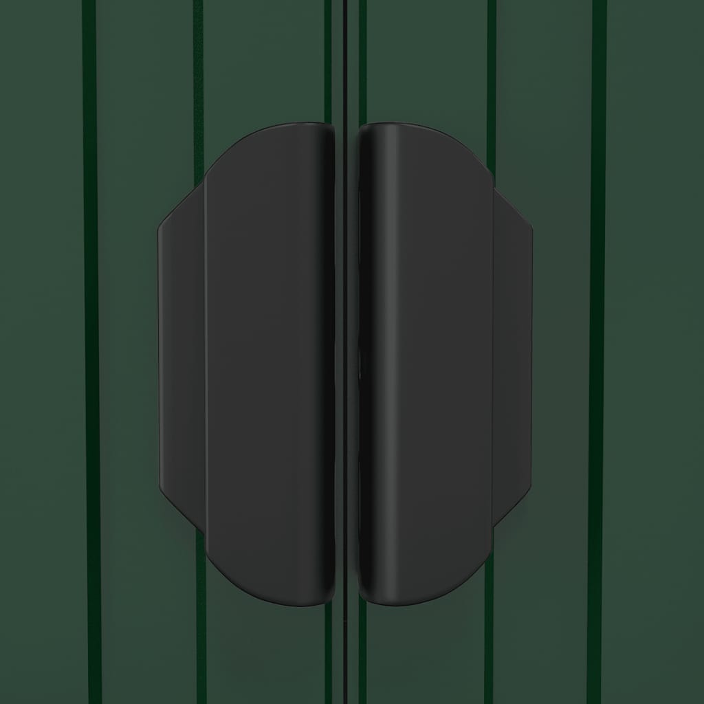 Geräteschuppen Grün 192x108x223 cm Verzinkter Stahl