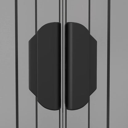 Geräteschuppen Hellgrau 192x108x223 cm Verzinkter Stahl