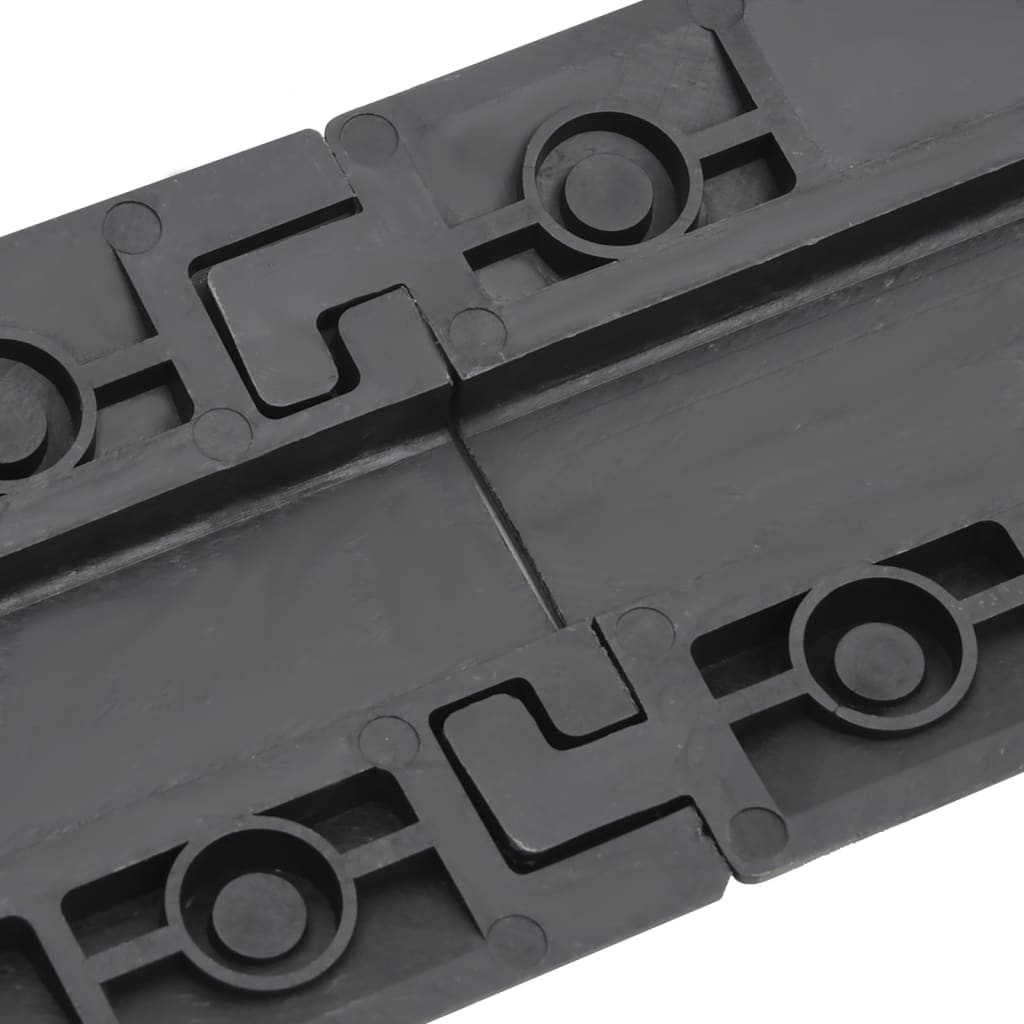 Kabelbrücken 2 Stk. 98,5 cm Schwarz