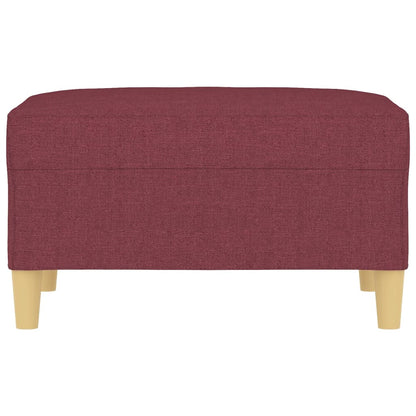Fußhocker Weinrot 70x55x41 cm Stoff