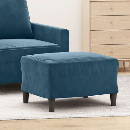 Fußhocker Blau 60x50x41 cm Samt