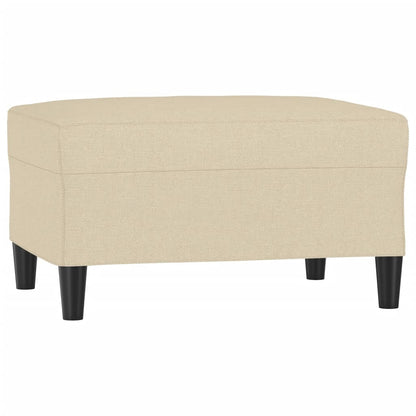 Fußhocker Creme 70x55x41 cm Stoff