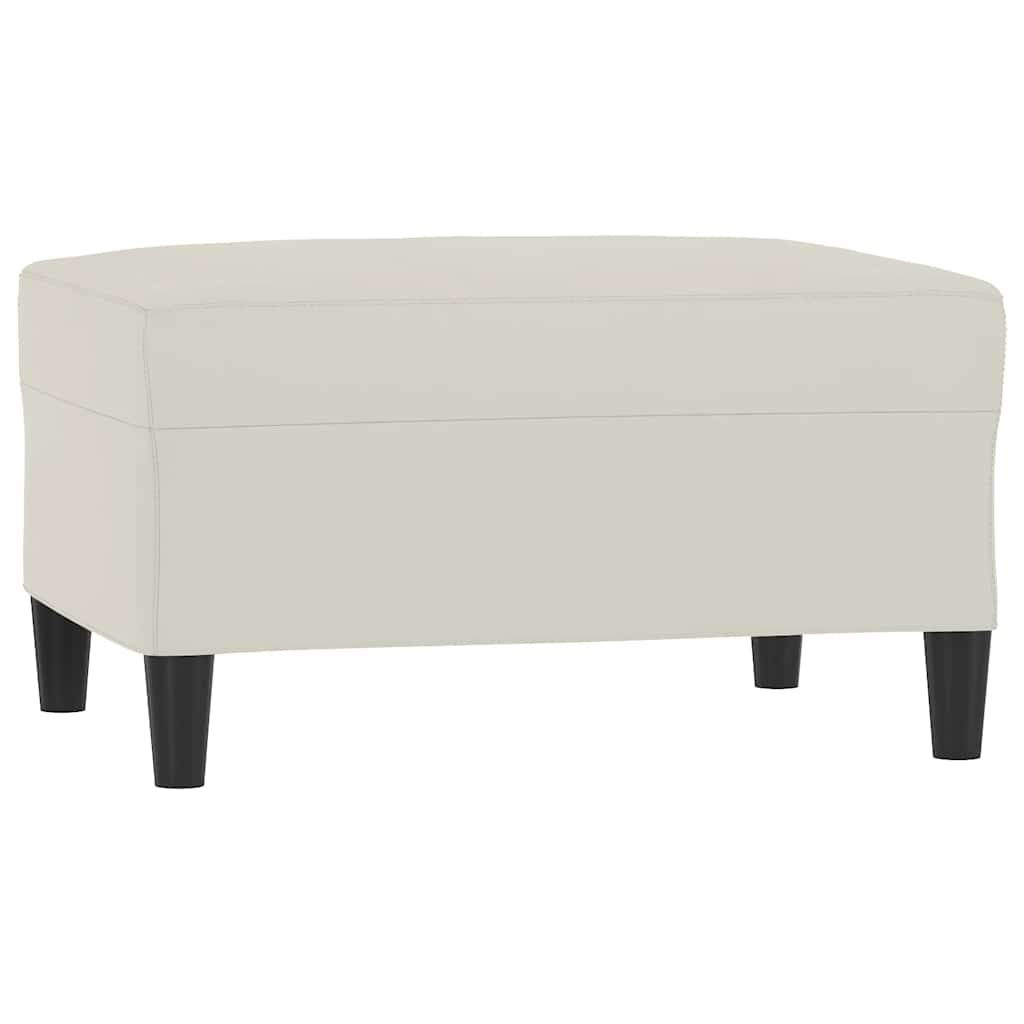 Fußhocker Creme 70x55x41 cm Samt