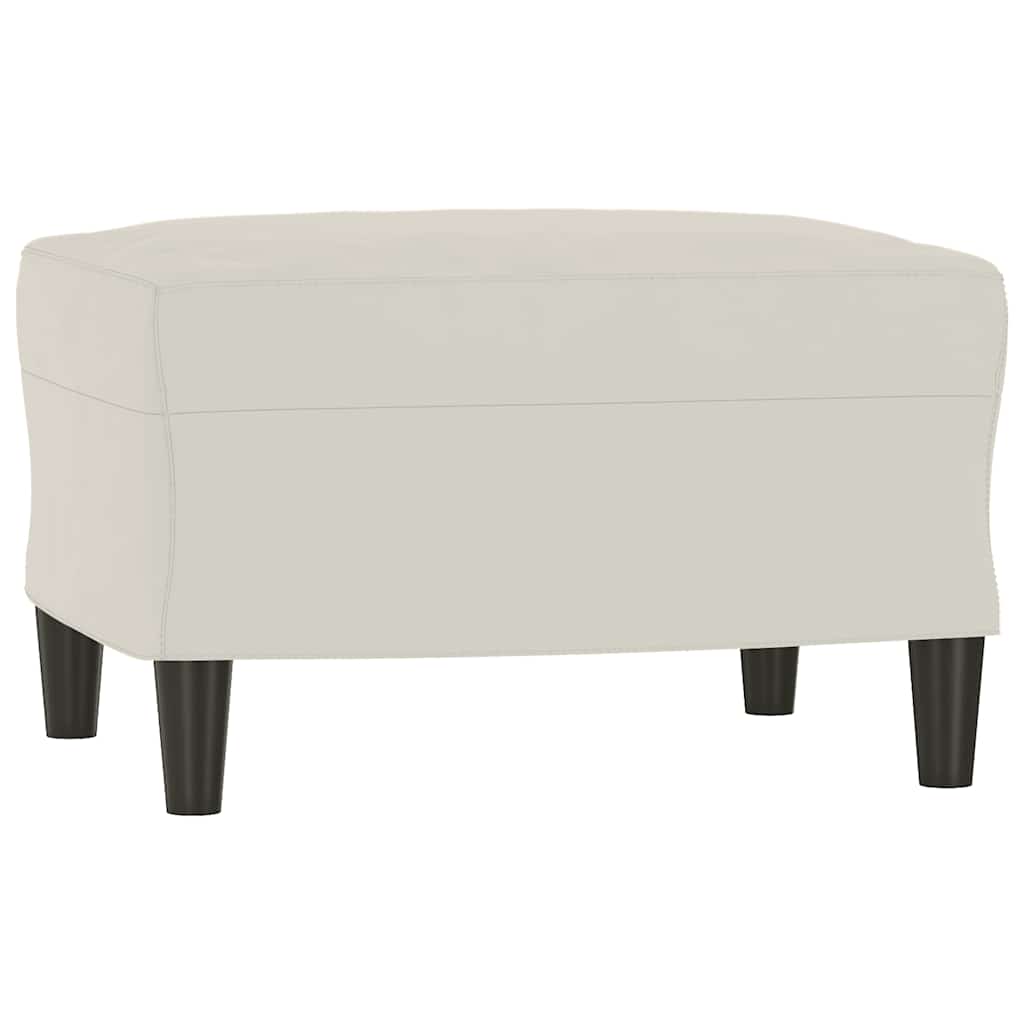 Sitzbank Creme 70x35x41 cm Samt