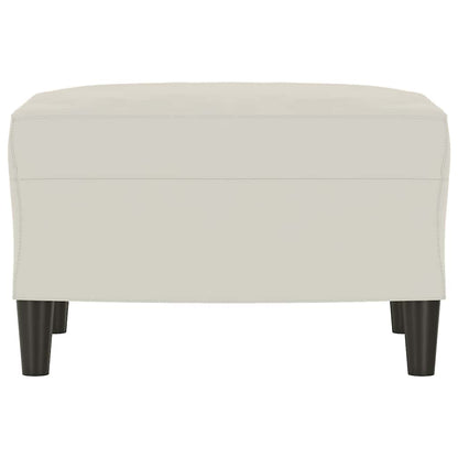 Sitzbank Creme 70x35x41 cm Samt