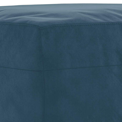 Sitzbank Blau 70x35x41 cm Samt