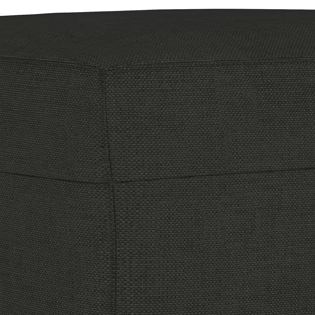 Sitzbank Schwarz 100x35x41 cm Stoff