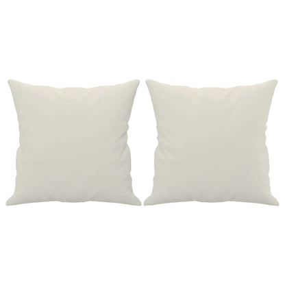 Zierkissen 2 Stk. Creme 40x40 cm Samt