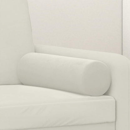 Zierkissen 2 Stk. Creme Ø15x50 cm Samt